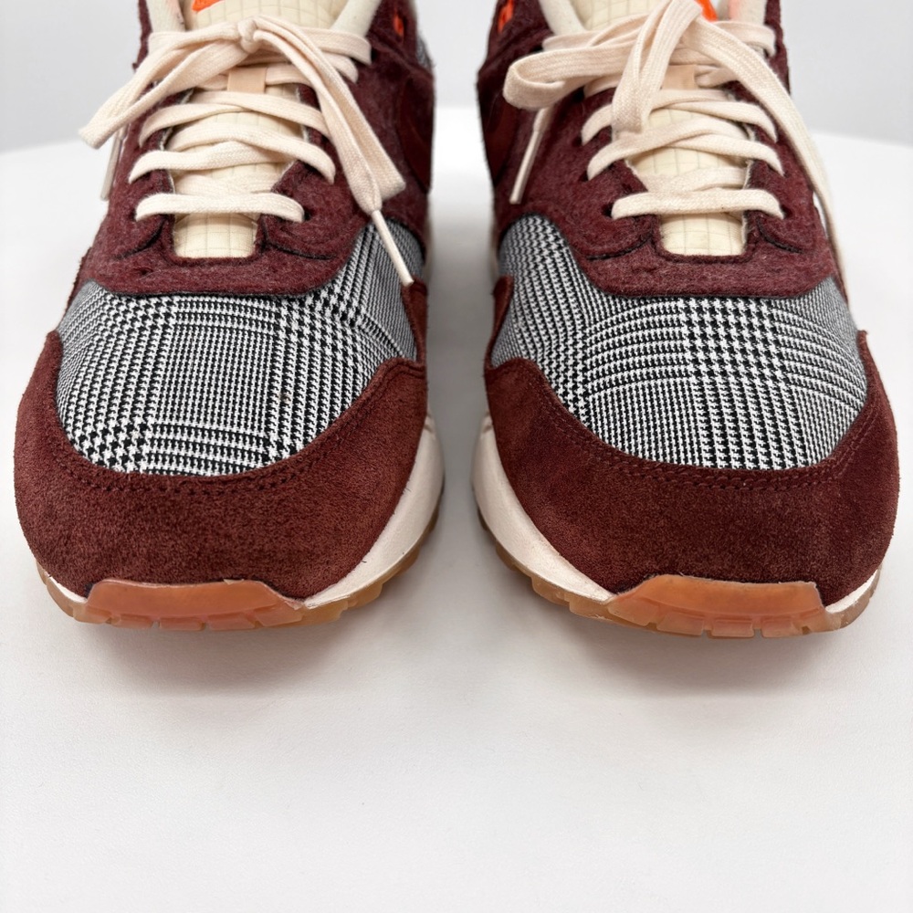 NIKE Men's Air Max 1 Houndstooth in the Bronze Eclipse Suede US 11.5 - Picture 4 of 13